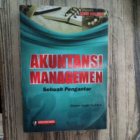 Akuntansi Manajemen Sebuah Pengantar